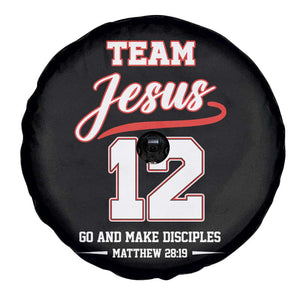 Team Jesus 12 Christian Sports Style Spare Tire Cover Go And Make Disciples Matthew 28:19 Faith Athletic Inspired Gift TS02 Print Your Wear