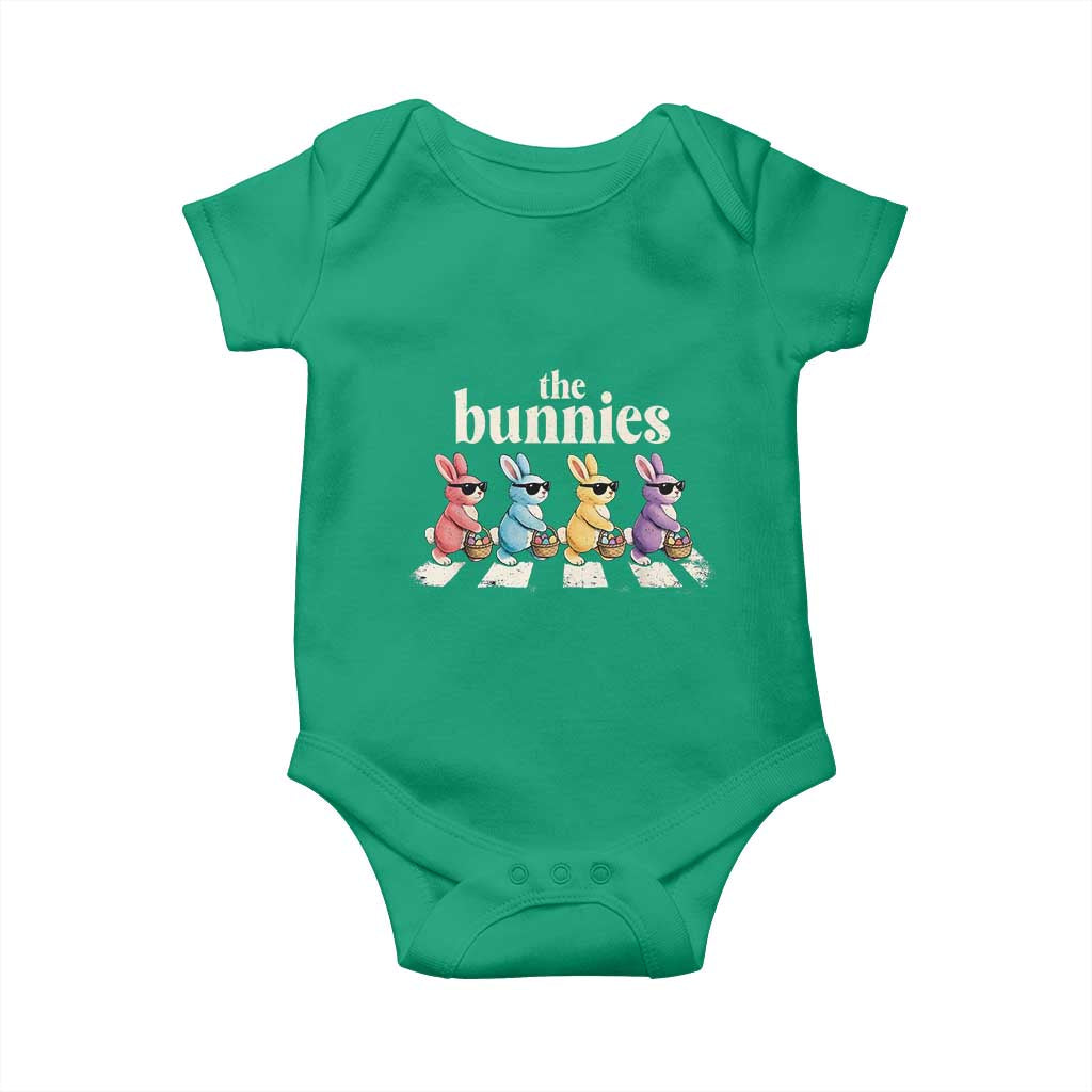 The Bunnies Parody Crossing Rabbits Graphic Baby Onesie Funny Easter Pop Culture Style Cute Bunny Gift TS02 Irish Green Print Your Wear