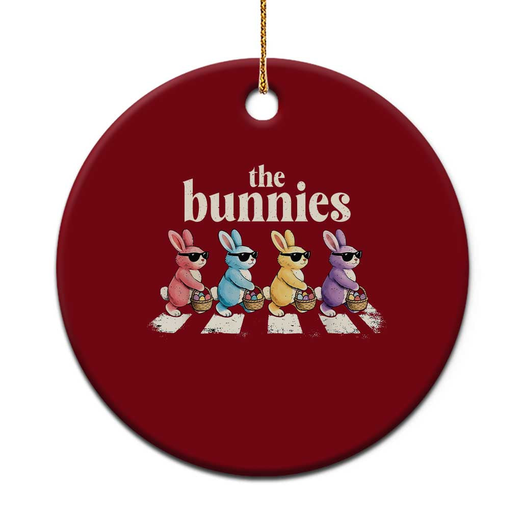 The Bunnies Parody Crossing Rabbits Graphic Ceramic Ornament Funny Easter Pop Culture Style Cute Bunny Gift TS02 1pc Red Print Your Wear