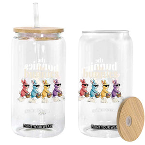The Bunnies Parody Crossing Rabbits Graphic Glass Can Funny Easter Pop Culture Style Cute Bunny Gift TS02 Print Your Wear