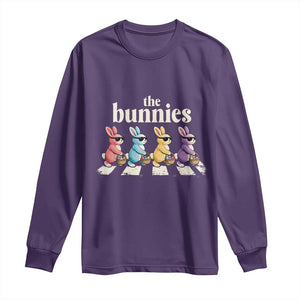 The Bunnies Parody Crossing Rabbits Graphic Long Sleeve Shirt Funny Easter Pop Culture Style Cute Bunny Gift TS02 Purple Print Your Wear