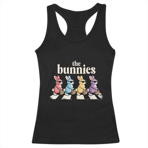The Bunnies Parody Crossing Rabbits Graphic Racerback Tank Top Funny Easter Pop Culture Style Cute Bunny Gift TS02 Black Print Your Wear