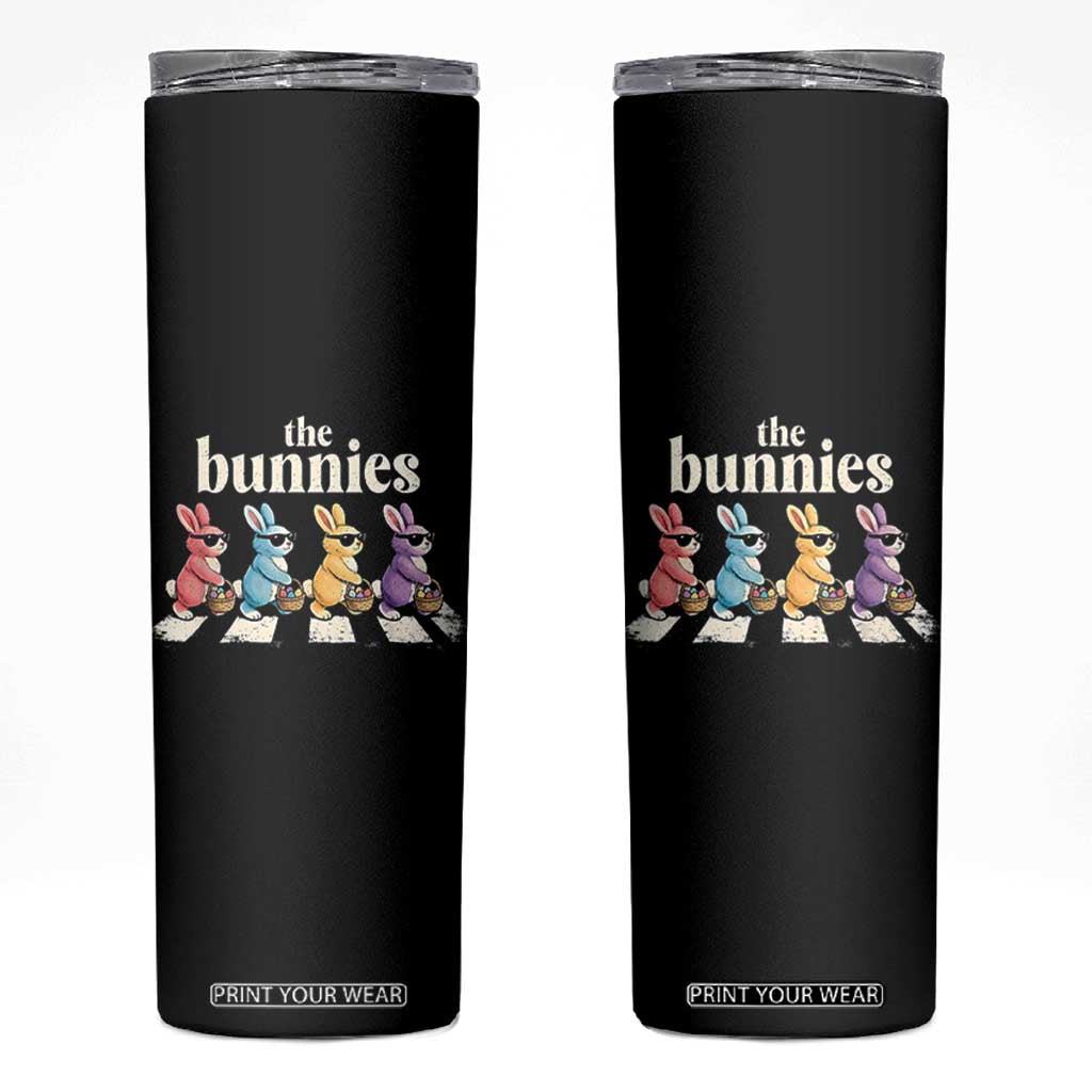 The Bunnies Parody Crossing Rabbits Graphic Skinny Tumbler Funny Easter Pop Culture Style Cute Bunny Gift TS02 Black Print Your Wear