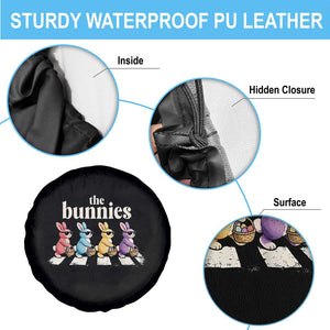 The Bunnies Parody Crossing Rabbits Graphic Spare Tire Cover Funny Easter Pop Culture Style Cute Bunny Gift TS02 Print Your Wear