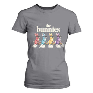 The Bunnies Parody Crossing Rabbits Graphic T Shirt For Women Funny Easter Pop Culture Style Cute Bunny Gift TS02 Charcoal Print Your Wear