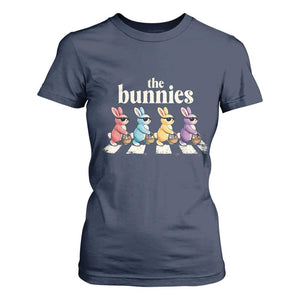The Bunnies Parody Crossing Rabbits Graphic T Shirt For Women Funny Easter Pop Culture Style Cute Bunny Gift TS02 Navy Print Your Wear