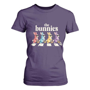 The Bunnies Parody Crossing Rabbits Graphic T Shirt For Women Funny Easter Pop Culture Style Cute Bunny Gift TS02 Purple Print Your Wear