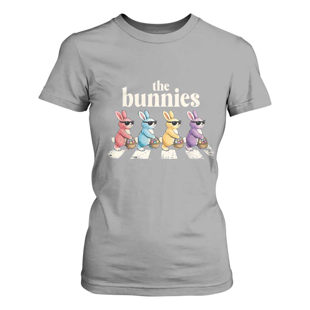 The Bunnies Parody Crossing Rabbits Graphic T Shirt For Women Funny Easter Pop Culture Style Cute Bunny Gift TS02 Sport Gray Print Your Wear
