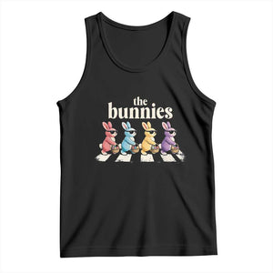 The Bunnies Parody Crossing Rabbits Graphic Tank Top Funny Easter Pop Culture Style Cute Bunny Gift TS02 Black Print Your Wear