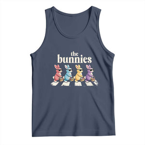 The Bunnies Parody Crossing Rabbits Graphic Tank Top Funny Easter Pop Culture Style Cute Bunny Gift TS02 Navy Print Your Wear