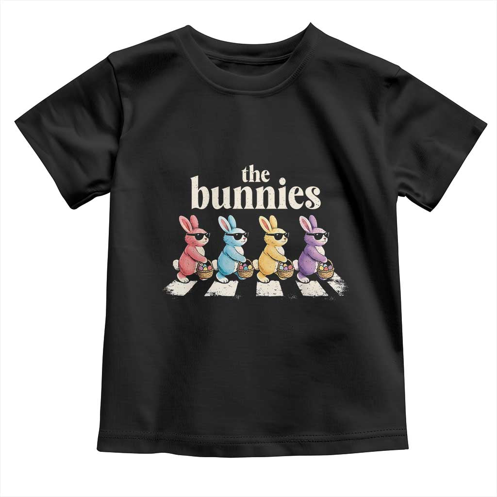 The Bunnies Parody Crossing Rabbits Graphic Toddler T Shirt Funny Easter Pop Culture Style Cute Bunny Gift TS02 Black Print Your Wear