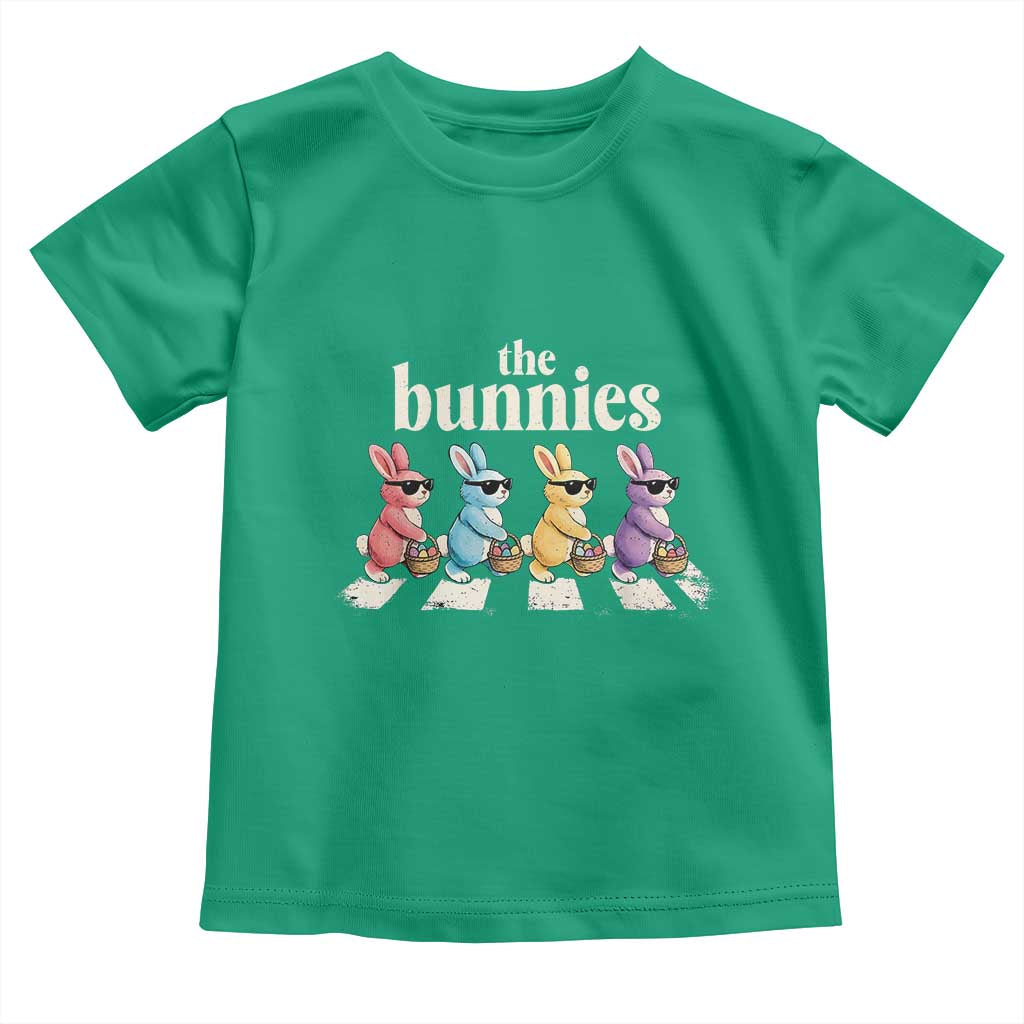 The Bunnies Parody Crossing Rabbits Graphic Toddler T Shirt Funny Easter Pop Culture Style Cute Bunny Gift TS02 Irish Green Print Your Wear