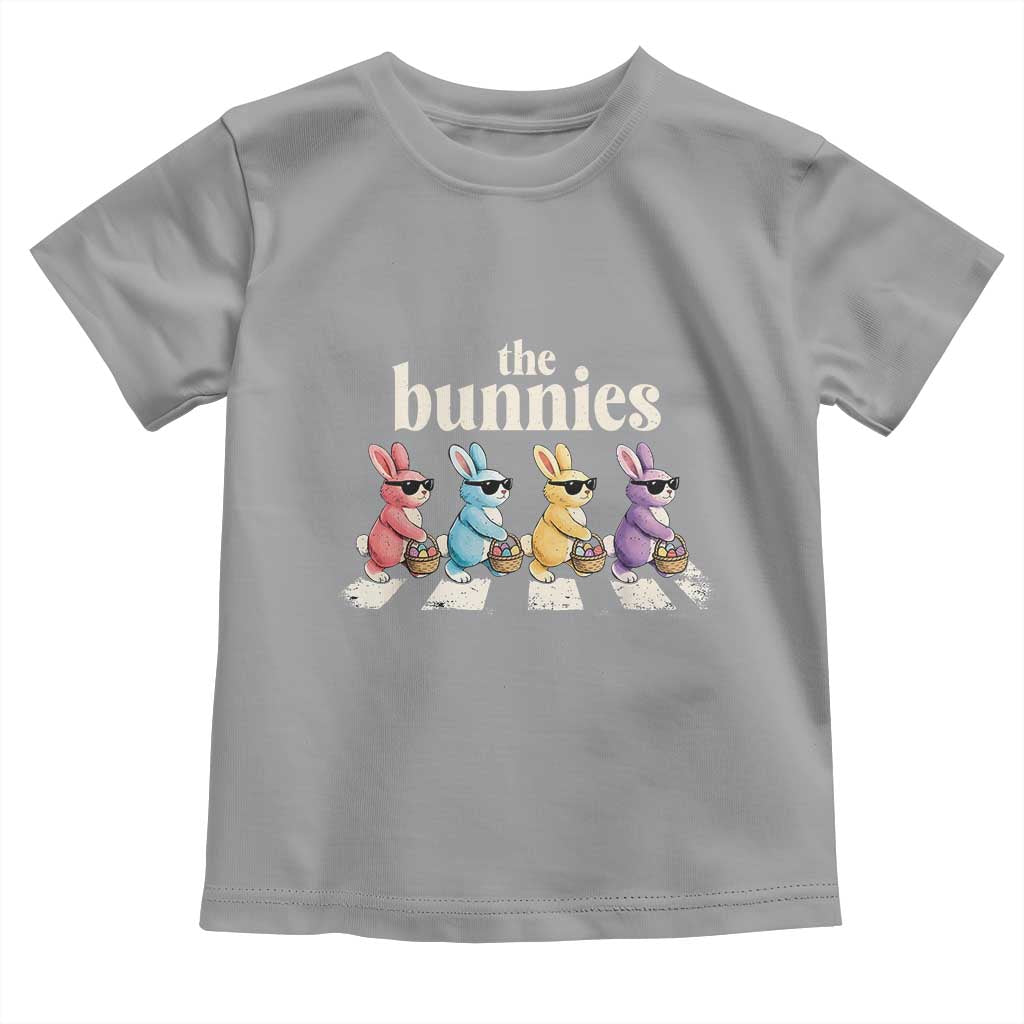 The Bunnies Parody Crossing Rabbits Graphic Toddler T Shirt Funny Easter Pop Culture Style Cute Bunny Gift TS02 Sport Gray Print Your Wear