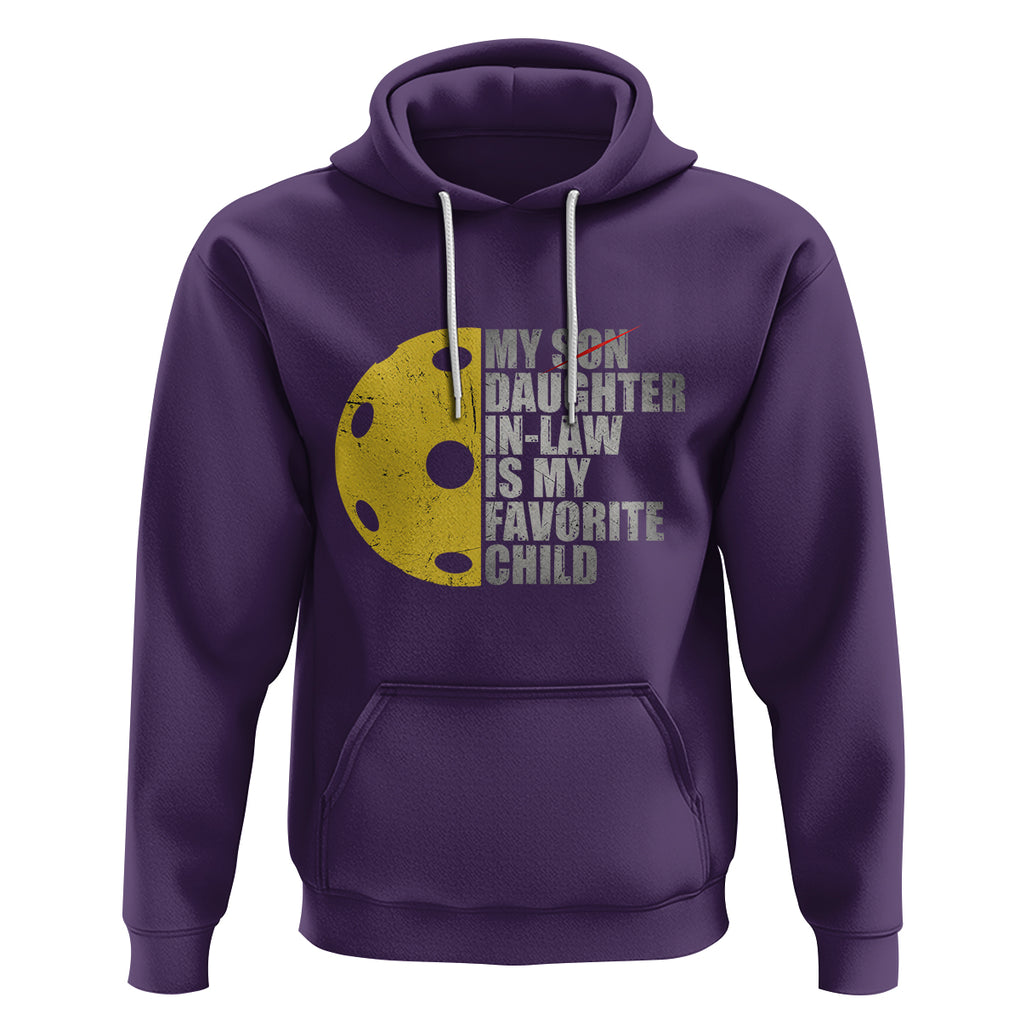 Funny Pickleball Hoodie Not My Son My Daughter In Law Is My Favorite Child TS02 Purple Printyourwear