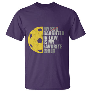 Funny Pickleball T Shirt Not My Son My Daughter In Law Is My Favorite Child TS02 Purple Printyourwear