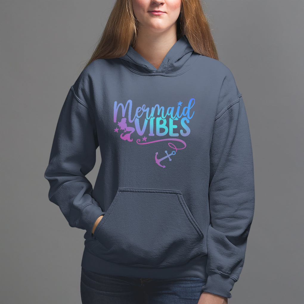 Mermaid Vibes For Women Girl Mythical Creature Hoodie TS02 Navy Printyourwear