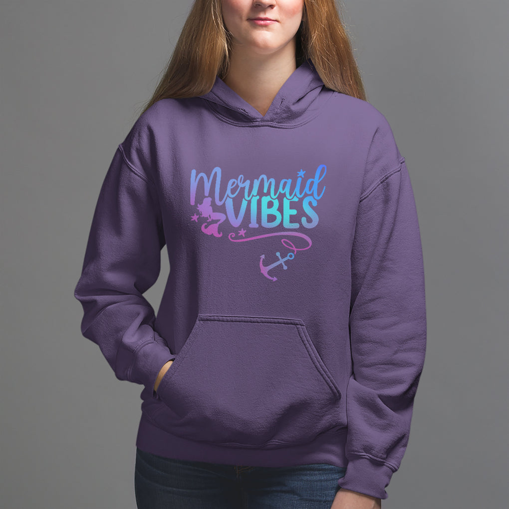Mermaid Vibes For Women Girl Mythical Creature Hoodie TS02 Purple Printyourwear