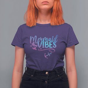 Mermaid Vibes For Women Girl Mythical Creature T Shirt For Women TS02 Purple Printyourwear