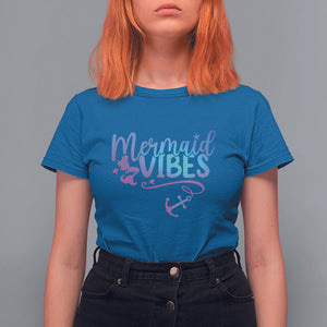 Mermaid Vibes For Women Girl Mythical Creature T Shirt For Women TS02 Royal Blue Printyourwear