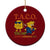 Funny TACO Cool Taco vs Trump Chicken Ceramic Ornament Trump Always Chickens Out TS02 1pc Red Print Your Wear