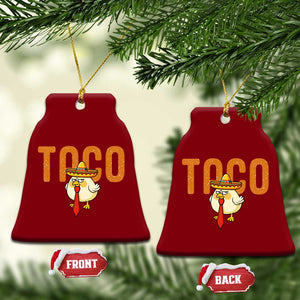TACO Chicken in Sombrero Ceramic Ornament Funny Mexican Food TS02 Print Your Wear