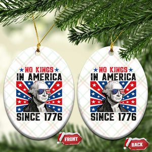 No Kings in America Since 1776 Ceramic Ornament Founding Fathers George Washington Patriotic TS02 Print Your Wear
