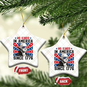 No Kings in America Since 1776 Ceramic Ornament Founding Fathers George Washington Patriotic TS02 Print Your Wear