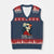 More Pride Less Prejudice V-Neck Knit Sweater Vest Retro Pride Month LGBTQ Feminist TS02 Navy Red Print Your Wear