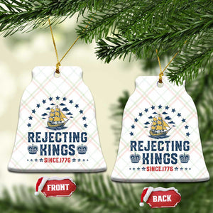 Rejecting Kings Since 1776 Ceramic Ornament Vintage Patriotic Ship No King In America TS02 Print Your Wear