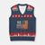 No Kings Since 1776 V-Neck Knit Sweater Vest Patriotic 4th Of July Distressed American Flag TS02 Navy Red Print Your Wear