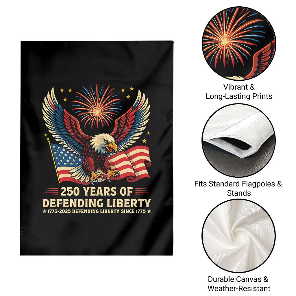 Patriotic Eagle US Army 250th Anniversary Garden Flag 250 Years of Defending Liberty 1775 2025 TS02 Print Your Wear