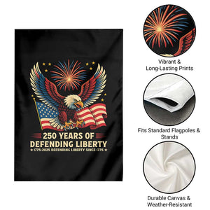Patriotic Eagle US Army 250th Anniversary Garden Flag 250 Years of Defending Liberty 1775 2025 TS02 Print Your Wear
