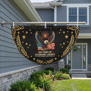 American Eagle US Army 250th Anniversary Patriotic Fan Flag 250 Years of Defending Liberty 1775 2025