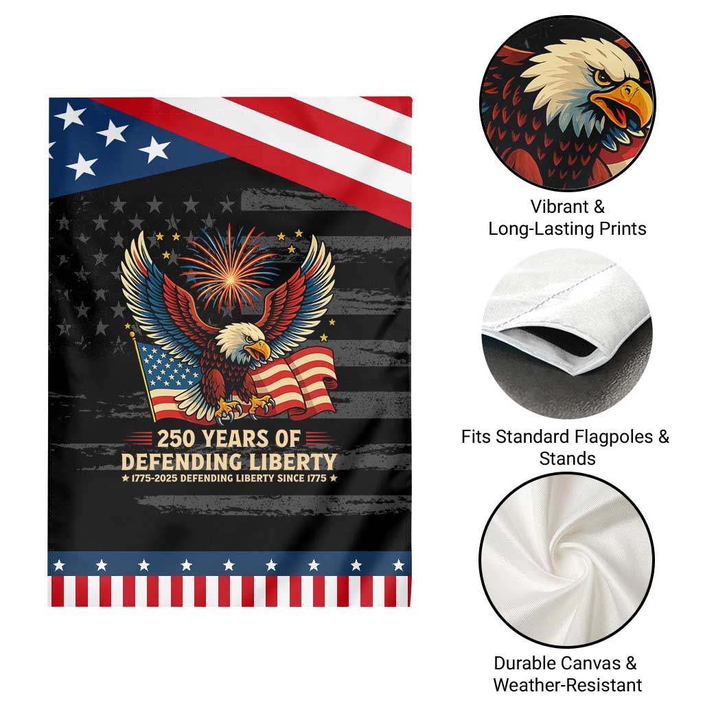 Patriotic Eagle US Army 250th Anniversary Garden Flag 250 Years of Defending Liberty 1775 2025 TS02 Print Your Wear