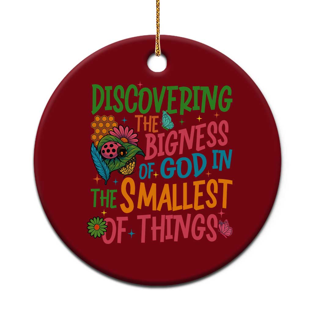 VBS 2025 Insects Adventure Ceramic Ornament Discovering the Bigness of God in the Smallest of Things TS02 1pc Red Print Your Wear