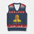 Funny Trump TACO Sarcasm V-Neck Knit Sweater Vest Trump Always Chickens Out Joke TS02 Navy Red Print Your Wear