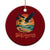 Gulf of USA 2025 Bald Eagle Ceramic Ornament Vintage Patriotic Beach Sunset 4th Of July TS02 1pc Red Print Your Wear