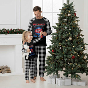 Fireworks Safety Director Plaid Pajama Set I Run You Run Funny 4th of July Patriotic TS02 White Plaid Print Your Wear
