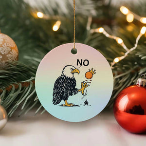 Bald Eagle No Kings In America Ceramic Ornament No Orange We The People Patriotic Political Statement TS02 1pc Pastel Print Your Wear