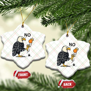 Bald Eagle No Kings In America Ceramic Ornament No Orange We The People Patriotic Political Statement TS02 Print Your Wear