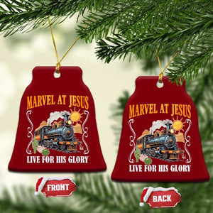 Summer VBS 2025 Ceramic Ornament Marvel at Jesus Live for His Glory Christian Bible Camp TS02 Print Your Wear