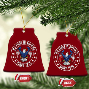 No Kings in America Patriotic Eagle Ceramic Ornament Since 1776 4th of July USA Independence Day TS02 Print Your Wear