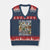 Funny Italian Brainrot Meme Art V-Neck Knit Sweater Vest Surreal Humor Pop Culture Collage TS02 Navy Red Print Your Wear