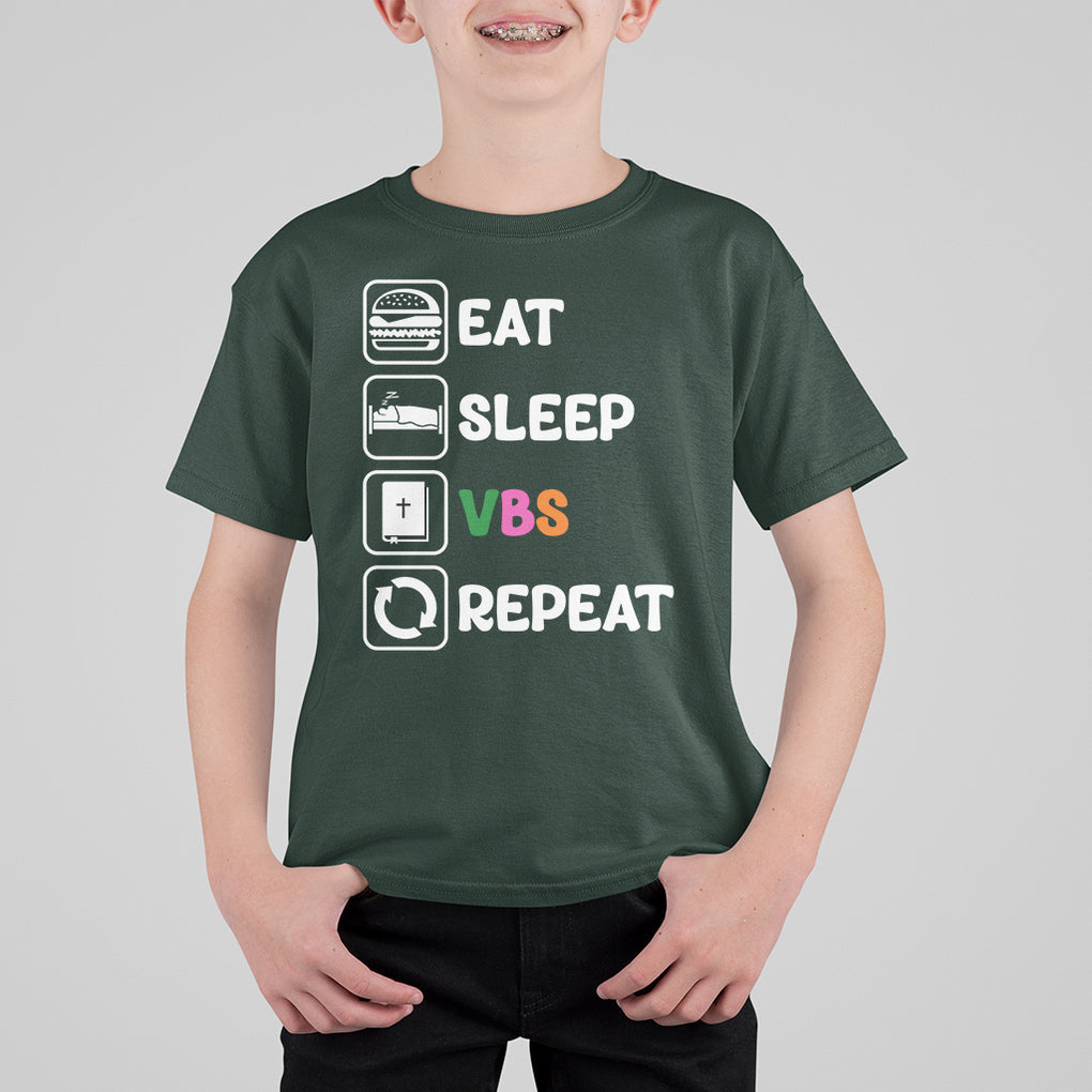 VBS Stellar T Shirt For Kid Eat Sleep VBS Repeat Vacation Bible School VBS Week Kids TS02 Printyourwear