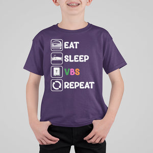 VBS Stellar T Shirt For Kid Eat Sleep VBS Repeat Vacation Bible School VBS Week Kids TS02 Printyourwear