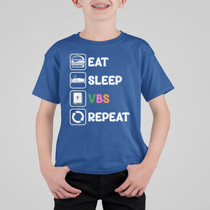 VBS Stellar T Shirt For Kid Eat Sleep VBS Repeat Vacation Bible School VBS Week Kids TS02 Printyourwear