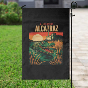Alligator Alcatraz Garden Flag Retro Florida Swamp Political Prison TS02 Print Your Wear