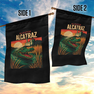 Alligator Alcatraz Garden Flag Retro Florida Swamp Political Prison TS02 Print Your Wear