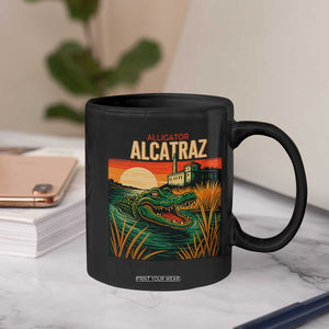 Alligator Alcatraz Coffee Mug Retro Florida Swamp Political Prison TS02 Print Your Wear