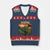 Alligator Alcatraz V-Neck Knit Sweater Vest Retro Florida Swamp Political Prison TS02 Navy Red Print Your Wear